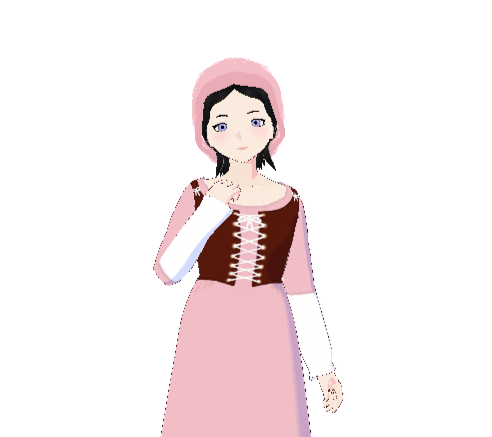 Ren Faire Style Dress & St. Birgitta cap